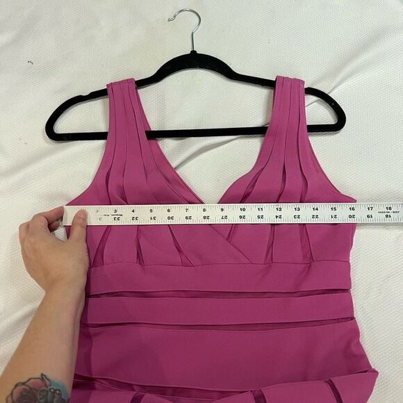 JS Collections Pink‎ Sleeveless Fit & Flare Dress - Picture 6 of 7